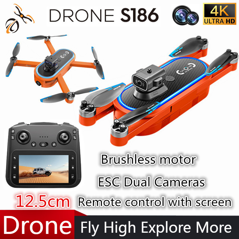 Drone Camera With Gimbal - 2025 S186 Drohne, professionell, 4K HD,