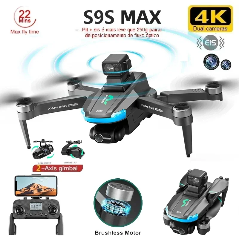 Drone Camera Wide Angle - NEUE S9S MAX MINI Drone 4K